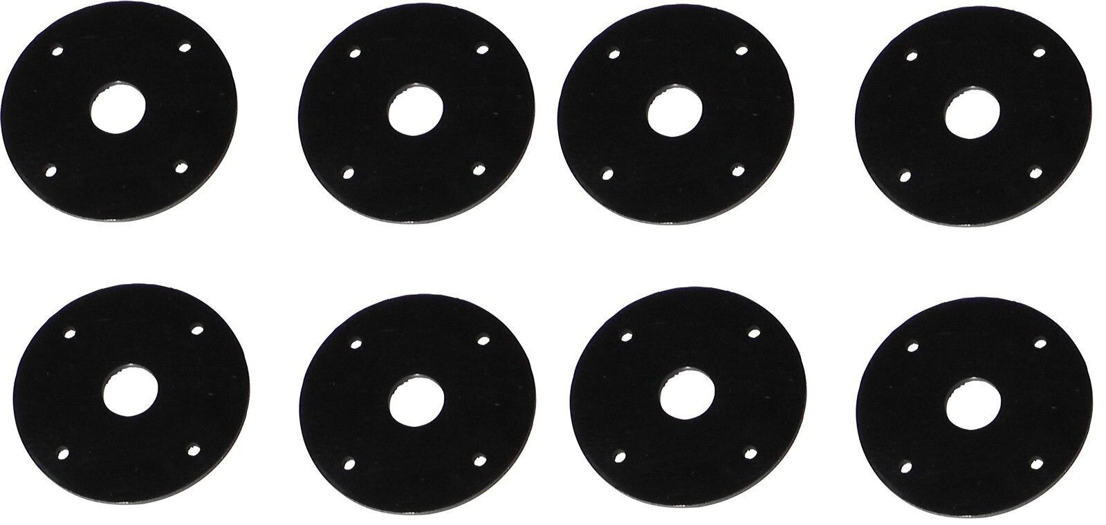 Black Scuff Plates Aluminum Hood Pin Plates 8 Pack eBay