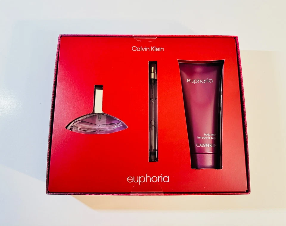 Calvin Klein Euphoria Edition 3 peças conjunto de presente para ela e frete grátis - Imagem 4 de 4