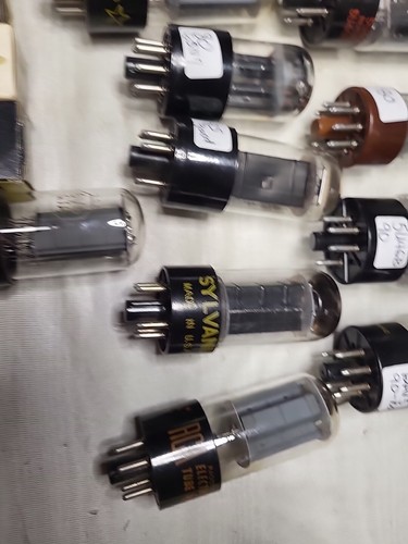 Electronic Tube 12 Unboxed Used 7of Them Are Tested RCA WESTINGHOUSE. SYLVANIA - Picture 5 of 6