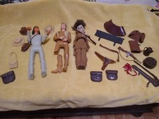 Marx Johnny West Figures Johnny  Geronimo  Weapons, Hats, Accessories Vintage