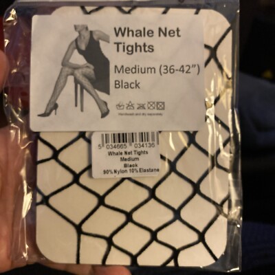 Super Cute Sexy Black Whale Net Netted Tights 36-42  Medium New