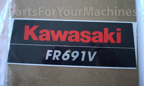 OEM BRAND STICKER, KAWASAKI FR691V ENGINES, LAWNMOWERS, 12C26
