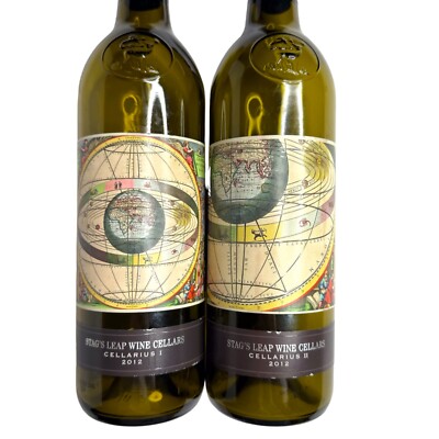 EMPTY Stag s Leap Wine Cellars Cellarius I and II Bottles 2012 Elevation Series