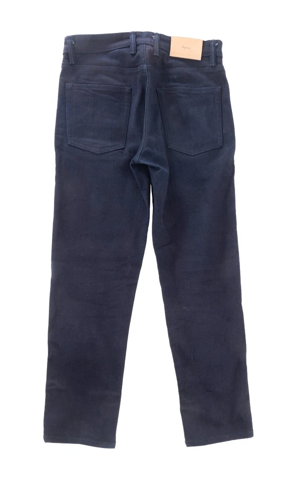 Jeans Rapha Indigo Denim Masculino 30W Slim Fit Azul Marinho Escuro Estilo de Vida Urbano Bicicleta Ciclismo - Imagem 2 de 2