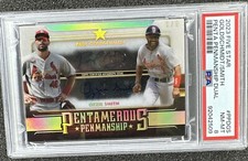 2023 Topps Five Star Dual Auto Paul Goldschmidt-Ozzie Smith Gold 3/5 Pentamerous