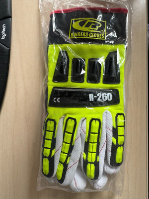 XL---Ringers Mechanics Gloves R-260 Roughneck Cotton A2 Cut Rated