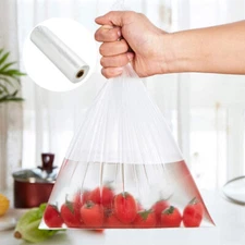 350Bags/Roll 12" x 20" Plastic Clear Produce Bags Kitchen Fruit Food Storage bag