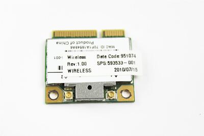 BCM943225HM8L 593837-001 Broadcom Half Mini PCI-E Wireless Card WIFI BCM943225 BCM43225 4322 - 7