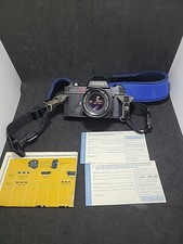 Konica Autoreflex TC SLR Film Camera black Body w/HEXANON AR 50mm F1.7 Untested