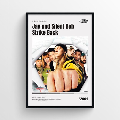 Jay and Silent Bob Strike Back Movie Poster Print, Wall Art - Unframed