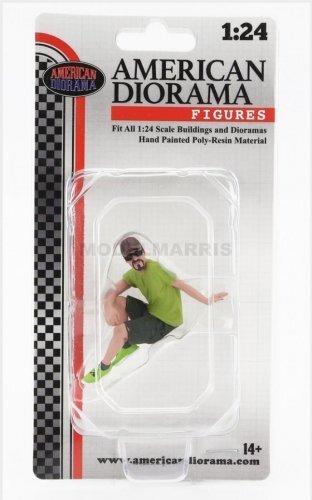 AMERICAN DIORAMA 24701 FIGURES - MAN SITTING - LIGHT GREEN BLUE - 1/24