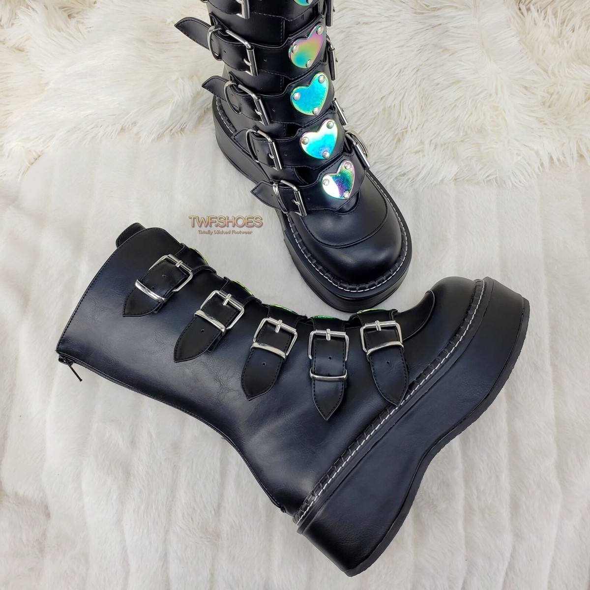 DEMONIA by PLEASER EMILY-330 ハーフブーツ DEMONIA