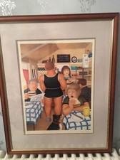 Beryl Cook Limited Edition Print Signed Elviras Cafe 