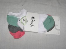 BNWT PRINGLE  Ladies Tipped Low Cut  Trainer Socks    3 Pairs   White   GGP