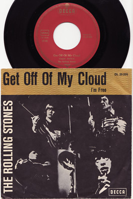 THE ROLLING STONES - GET OFF OF MY CLOUD Ultrarare german 7'' GARAGE P/S Single!