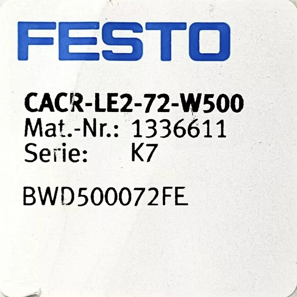 Festo CACR-LE2-72-W500 Braking Resistor 1336611 SER K7 CACRLE272W500 USA - Image 2 of 4