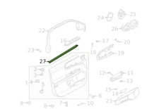Ford Bronco Sport Front Door Window Belt Weather Strip Seals L/R OEM 2021-2023