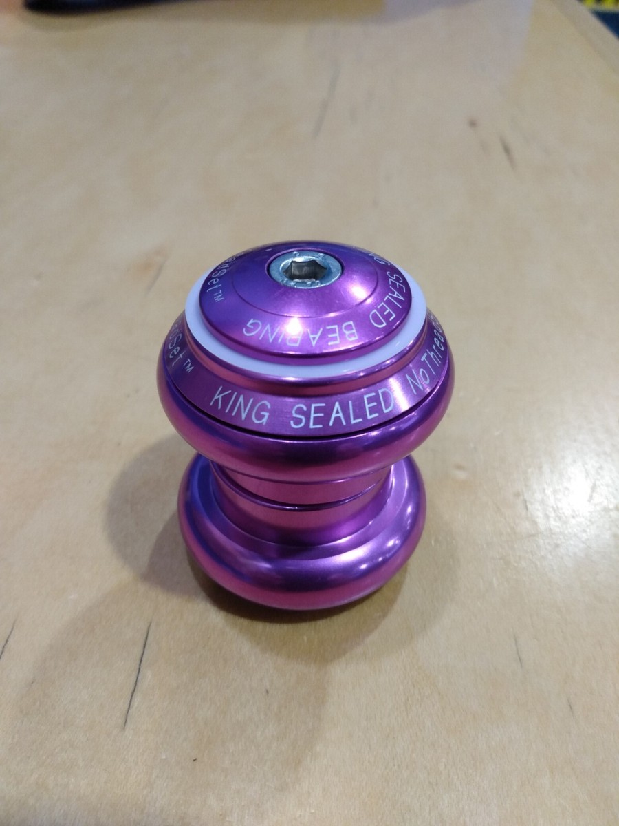 パーツ CHRIS KING NoThreadSet 1-1/8 3D VIOLET CHRIS KING Nothreadset 1-1/8
