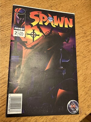 SPAWN #2 1ST VIOLATOR BATTLEAXE NEWSSTAND VARIANT UPC IMAGE COMIC 1995 MCFARLANE