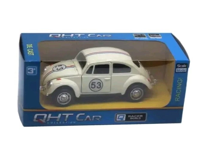 Diecast Static VW Volkswagen Beetle 53 Herbie Car - Superb New In - Foto 4