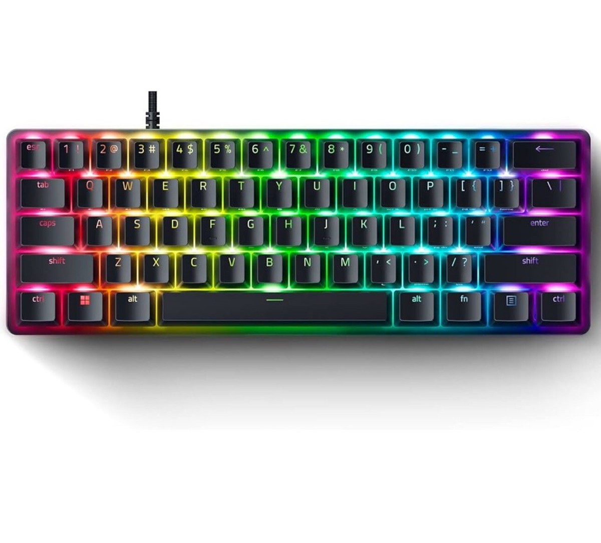 Razer Huntsman Mini Analog 本体 Razer Huntsman Mini Analog 60% Optical RGB Adj Actuation Keyboard