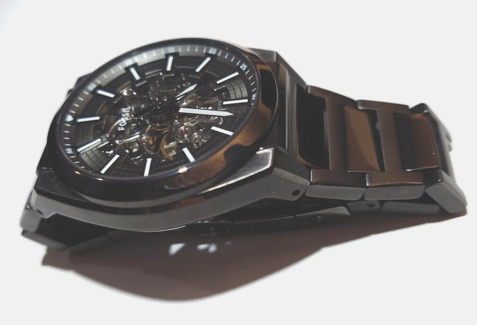 Reloj Fossil ME3206 Everett Automático Humo Acero Inoxidable Foto 4 de 4