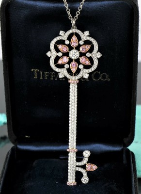 $60000 Tiffany Platinum Rose Gold Fancy 
