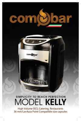 Comobar Kelly Espresso Machine Point Lavazza capsules (New In Box