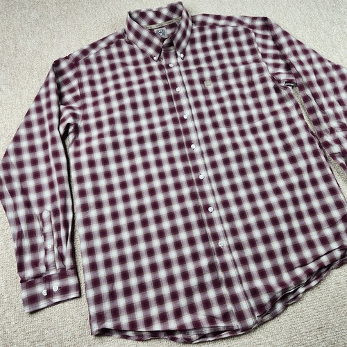 CINCH Herren Large L/S Baumwolle auf Knopfleiste Western Freizeit kariertes Kleid Shirt - Bild 4 von 13