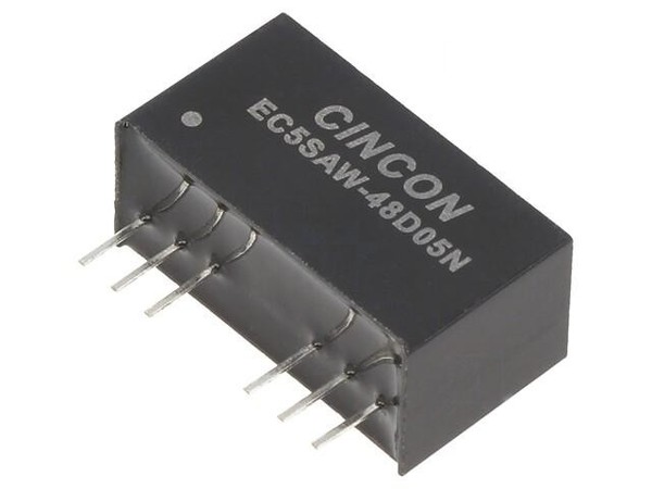EC5SAW-48D05N Wandler: Dc/Dc 10W Ueing: 18-75VDC Uausg: 5VDC Uausg2: -5VDC Cinco-image
