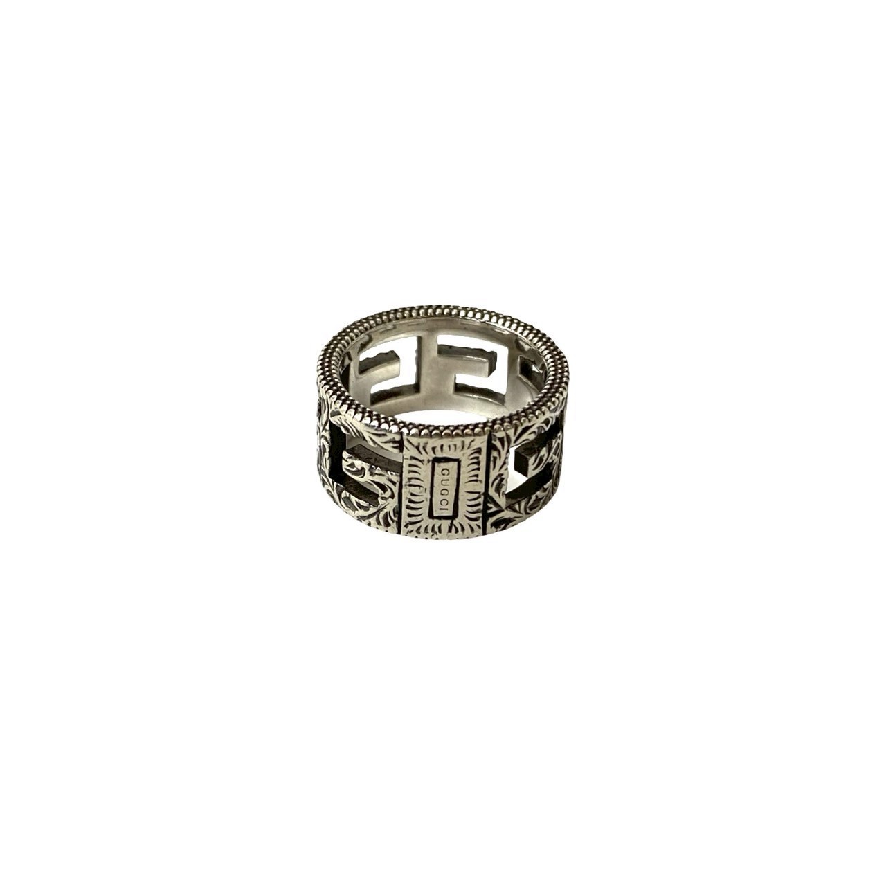 GUCCI Square G Arabesque Ring Ring Silver925 Silv… - image 5