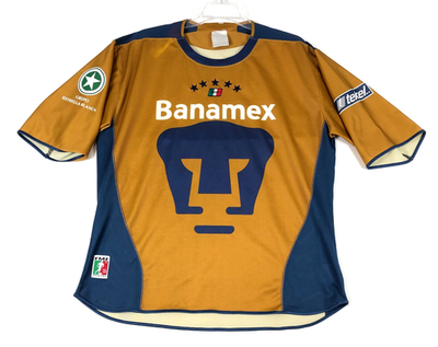 lotto パルマ ユニフォーム Vintage Lotto Puma Pumas UNAM Mexico Soccer Jersey Mens XL Gold
