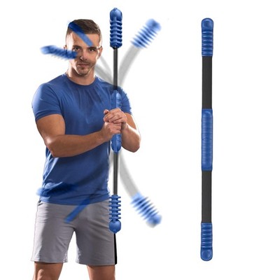 Fitness Bar for Workout, Elastic Exercise Bar, Vibration Weight Stick, Body P...