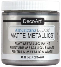 DecoArt Americana Decor Matte Metallics 8oz-Silver