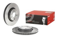 2X Bremsscheibe Prime Line - UV Coated Brembo 09.A914.11 FüR Toyota Auris ADE150