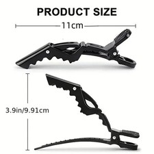 5 PCS Plastic Alligator Hair Clips Non-Slip Hairpins Salon Styling Tool - NEW