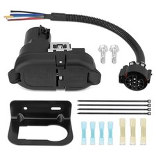 7  4 Pin Trailer Wiring Harness Connector Tow Hitch Receptacle Assembly with