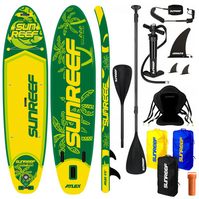 SUNREEF SUP 350cm 200kg Stand UP Paddle Board SITZ SET Surfboard aufblasbar 2in1