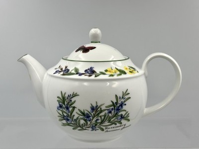 Royal Worcester Herbs Rosmarin Thymian feines Porzellan One Pint Teekanne