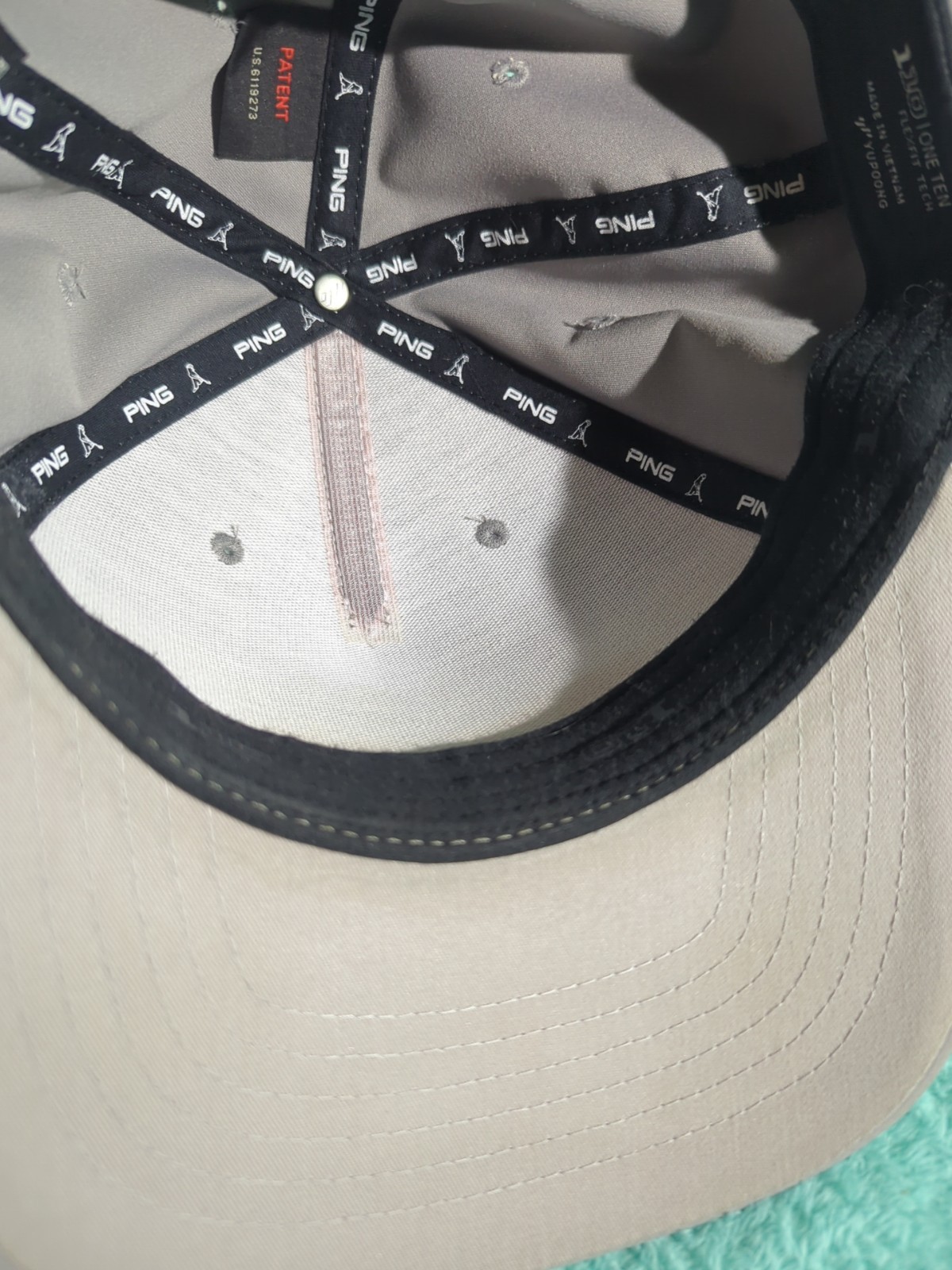 PING FlexFit 110 Hat Cap Snapback Adjustable Tan … - image 4