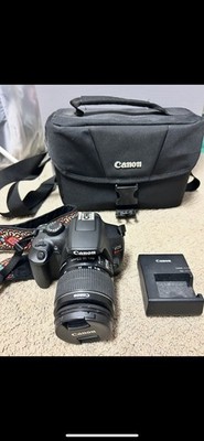 Canon EOS Rebel T6 Digital SLR Camera 18-55mm Lens Bag Wi-Fi Black