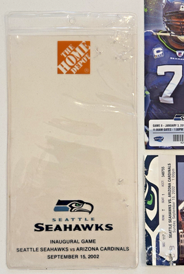 VINTAGE SPORTS TICKETS: 2002 Seattle Seahawks vs AZ Cardnals
