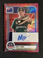 Riley Jones RC Auto /25 2025 Panini USA Stars & Stripes Red Fireworks #AUS-RJ