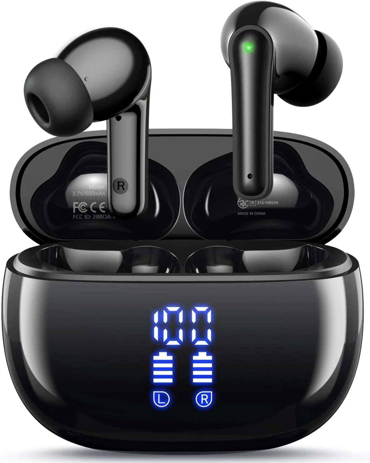 Bluetooth Wireless Earbuds, 40H Playtime, Deep Bass, Mic for Sports,three colors