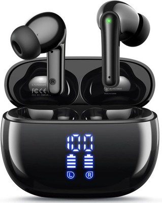 Bluetooth Wireless Earbuds, 40H Playtime, Deep Bass, Mic for Sports,three colors