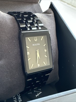 Bulova Classic Quartz Watch Black MOP Dial Crystal Bezel And Indices 30mm New Bulova Quartz Black Dial Two-tone SS Women main image 4