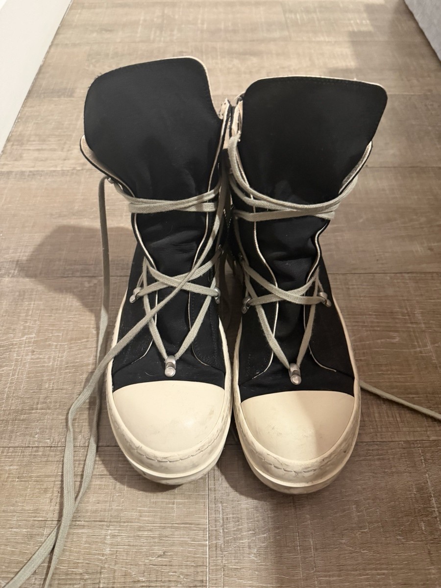 2024 Rick Owens Lido DRKSHDW Hexa High 'Black Milk' Size 41 | eBay