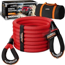 Kinetic Recovery Tow Rope 7/8" x 20FT Heavy Duty Offroad Snatch Strap #135