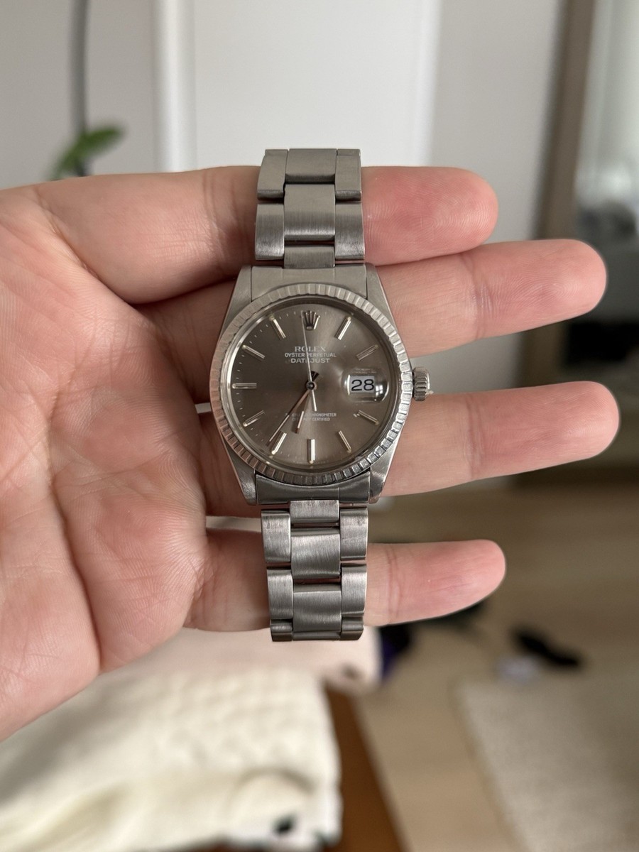 Rolex Datejust ref: 16030 Slate/Taupe Dial | eBay