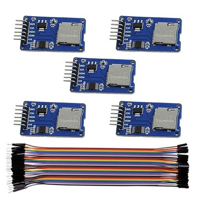 Stemedu 5PCS Micro SD Card Reader Module Memory Storage Mini TF Adapter...